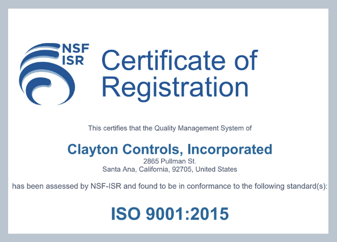 ISO Cert